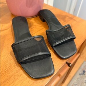 Never worn! Madewell Mesh Slide Sandals